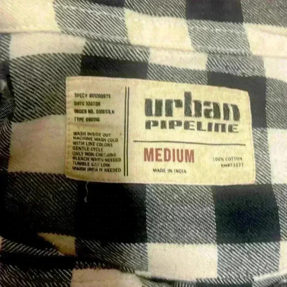 Urban Pipeline flannel button down shirt - Picture 2 of 4